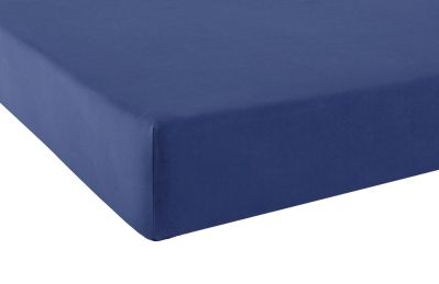 Drap housse Vexin percale uni Encre 120x200