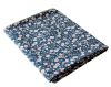 Drap plat Angélie en percale de coton bio bleu 240x295