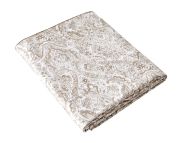 Drap plat Caryatide en satin de coton bio grège 240x295