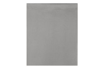 Drap plat Eclat en satin de coton argent 180x290