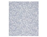 Drap plat Rosée en satin de coton bleu 270x295