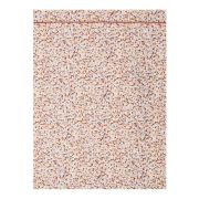 Drap plat Topaze en satin de coton terracotta 180x290