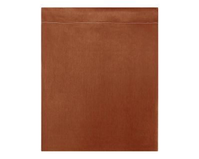 Drap plat Vexin en percale uni terracotta 180x290