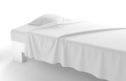 Drap plat Vexin percale uni Blanc 240x310