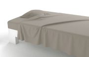 Drap plat Vexin percale uni Brume 180x290