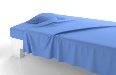 Drap plat Vexin percale uni Nattier 240x310