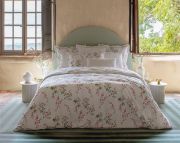 Housse de couette Aura en percale de coton bio rose 140x200