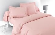 Housse de couette Vexin percale uni Ô de rose 200x200