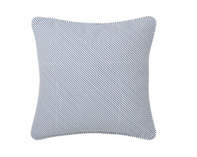 Housse de coussin Bastide rayures en coton 40x40