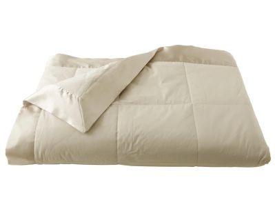 Jeté de lit Bellevue en percale coloris ficelle 90x200