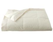 Jeté de lit Bellevue en percale coloris ivoire 90x200