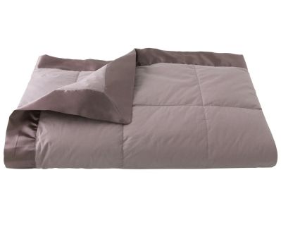 Jeté de lit Bellevue en percale coloris thé 230x250