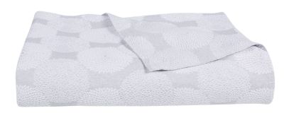 Jeté de lit Dahlia en coton/polyester gris 230x260