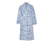 Peignoir Rosée en coton bleu S