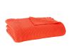 Plaid Bohème en coton corail 130x170