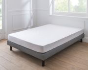 Protection de matelas Zenitude en molleton de coton blanc 160x200