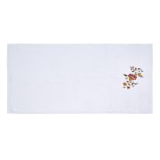 Serviette Anna en coton peigné jasmin 50x100
