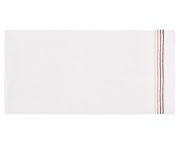 Serviette de toilette Symphonie en coton blanc/terracotta 50x100