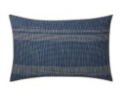 Taie d'oreiller Batik en percale coloris bleu 50x75
