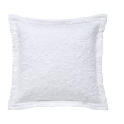 Taie d'oreiller Destinée en percale de coton blanc 65x65
