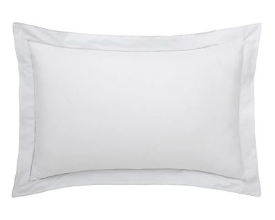 Taie d'oreiller Louvre en percale coloris blanc 50x75