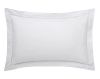 Taie d'oreiller Louvre en percale coloris blanc 50x75