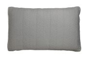 Taie d'oreiller Lutèce satin de coton gris 50x75