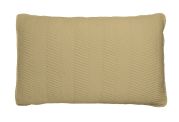 Taie d'oreiller Lutèce satin de coton matellassé Taupe 50x75