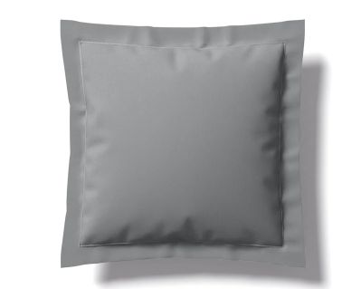 Taie d'oreiller Vexin en percale uni rocaille 65x65