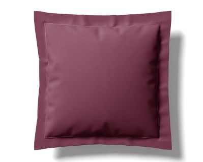 Taie d'oreiller Vexin en percale uni rose des sables 65x65