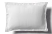 Taie d'oreiller Vexin percale uni Blanc 50x75