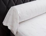 Taie de traversin Aura en percale de coton bio rose 43x210