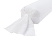 Taie de traversin Bord de mer satin de coton blanc 43x210