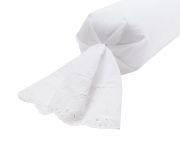 Taie de traversin Héritage percale brodée 43x210