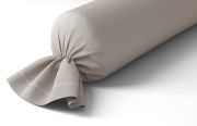 Taie de traversin Vexin percale uni Brume 43x240