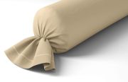 Taie de traversin Vexin percale uni Grège 43x240