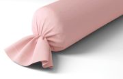 Taie de traversin Vexin percale uni Ô de rose 43x240