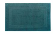 Tapis de bain Pétale en coton peigné uni eucalyptus 60x80