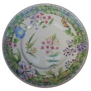 Assiette plate ronde Vent de fleurs faïence - Faïencerie de Niderviller