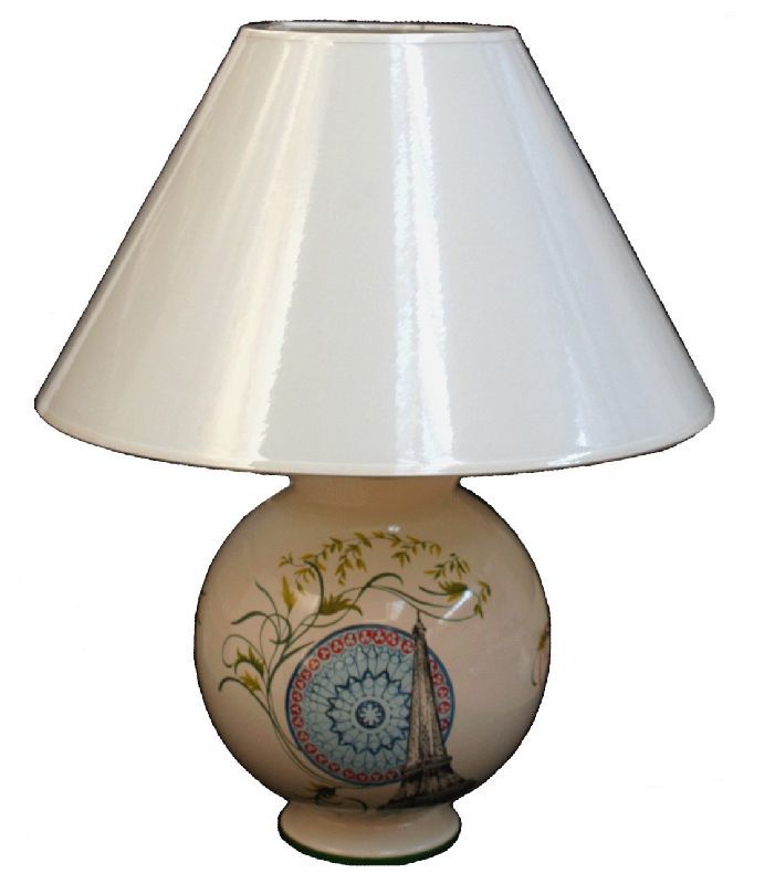 Lampe boule Paris H50cm faïence
