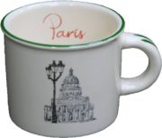Mini Mug Paris 21cL faïence - Faïencerie de Niderviller