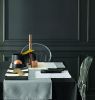 Chemin de table Lounge Noir polyester 45x150