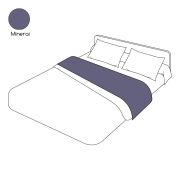 Drap de lit uni minerai en percale 240x310 - Tradilinge