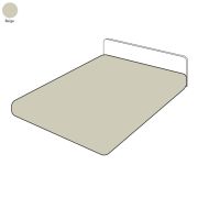 Drap housse uni beige en percale 80x200 - Tradilinge