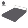 Article associé : Drap housse uni graphite satin de coton