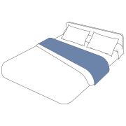 Drap plat Authentique Indigo coton Bio 280x300 - Tradilinge