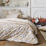 Drap plat Bel Amour Jaune en percale 240x310 - Tradilinge