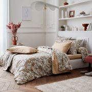 Drap plat Santal Melba en percale 180x290 - Tradilinge