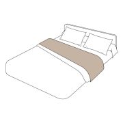Drap plat uni percale coloris lin 180x290 - Tradilinge