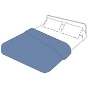 Housse de couette Authentique Indigo coton Bio 140x200 - Tradilinge